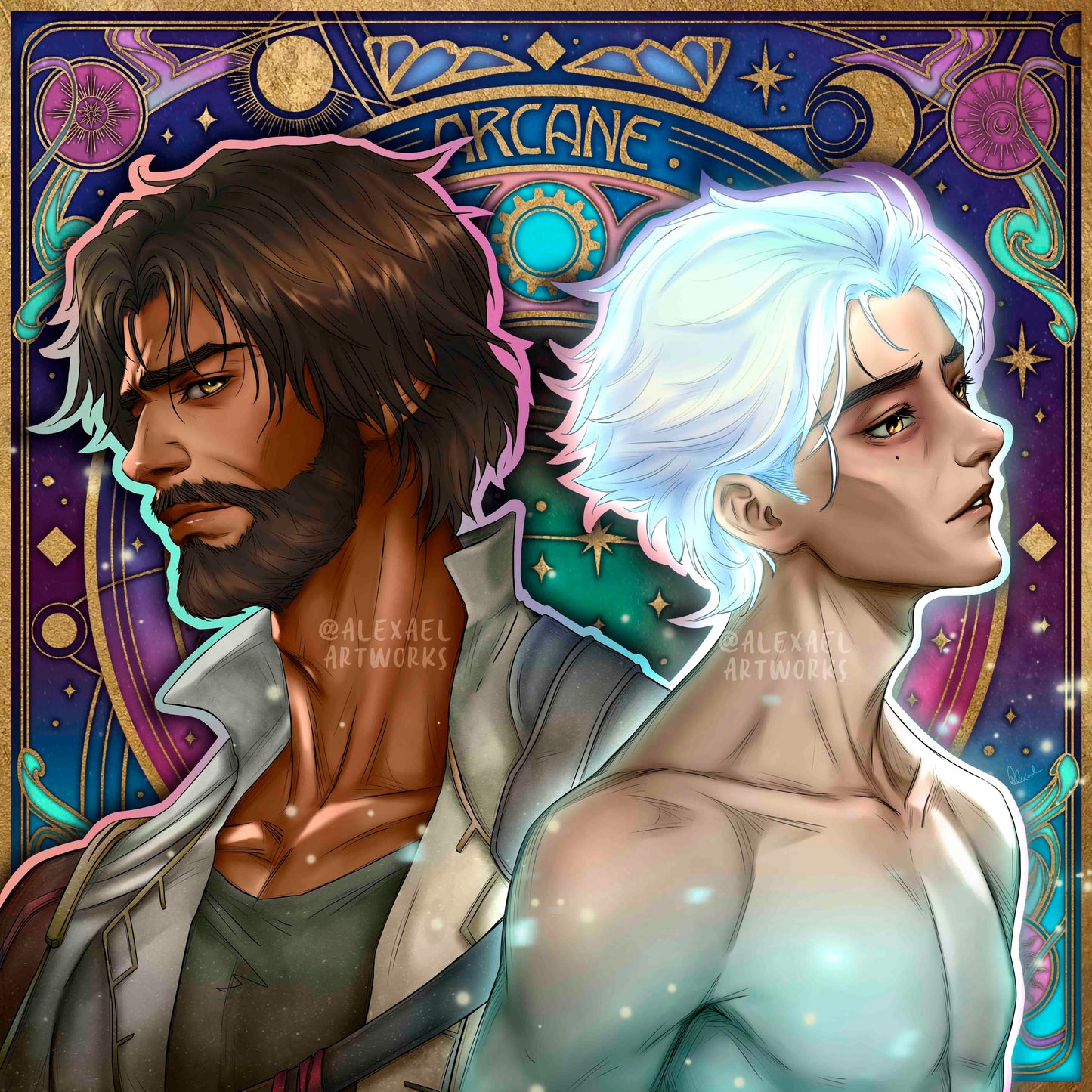 Jayce & Viktor in Art Nouveau style