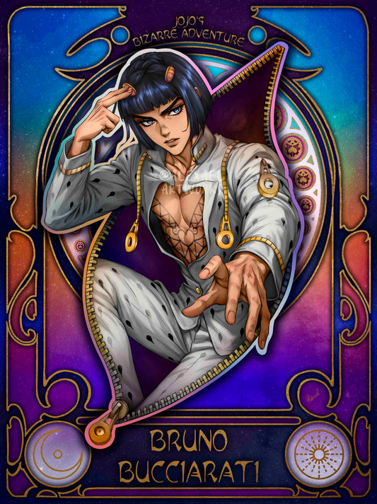 Bruno Bucciarati in Art Nouveau style