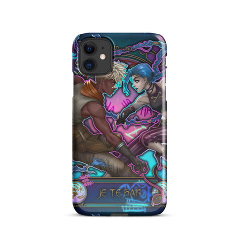 Ekko & Jinx in Art Nouveau style (Je te hais) - Snap case for iPhone®