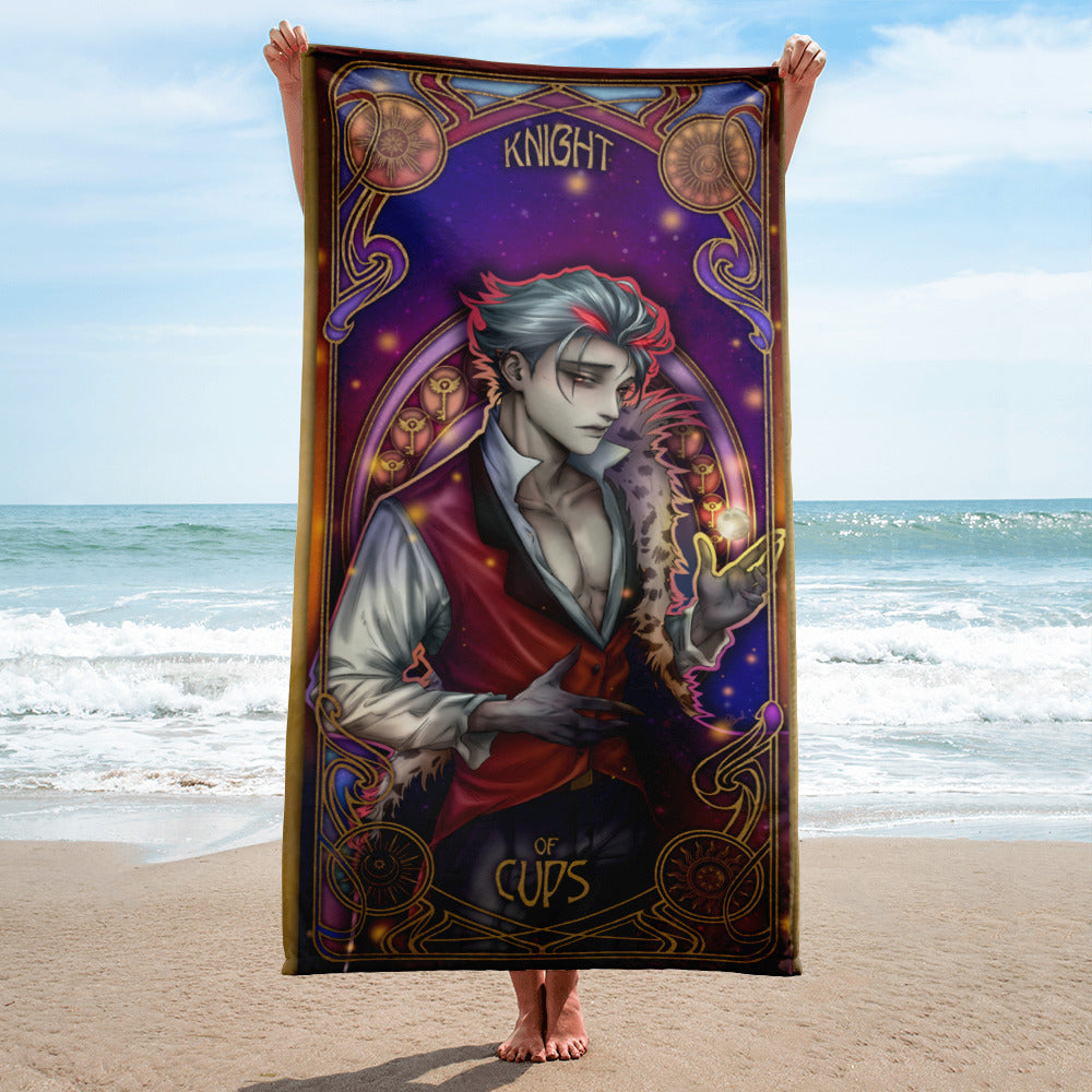 Stolas Tarot Card 🏖️ Hellish Towels 🔥 Infernal Towels – Alexael Artworks