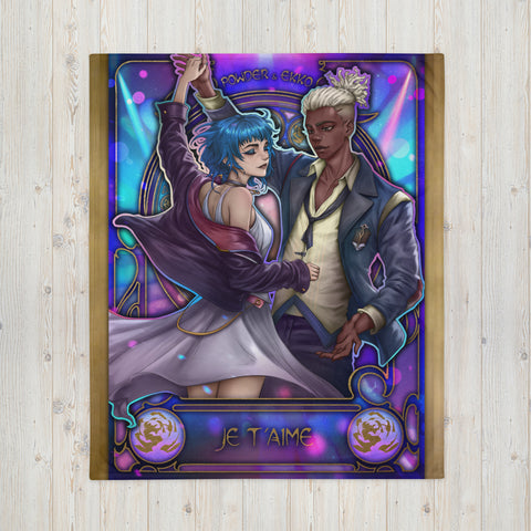 Ekko & Jinx in Art Nouveau style (Je t'aime) ♥️ Fanart Blankets ~ Mantas Fanart