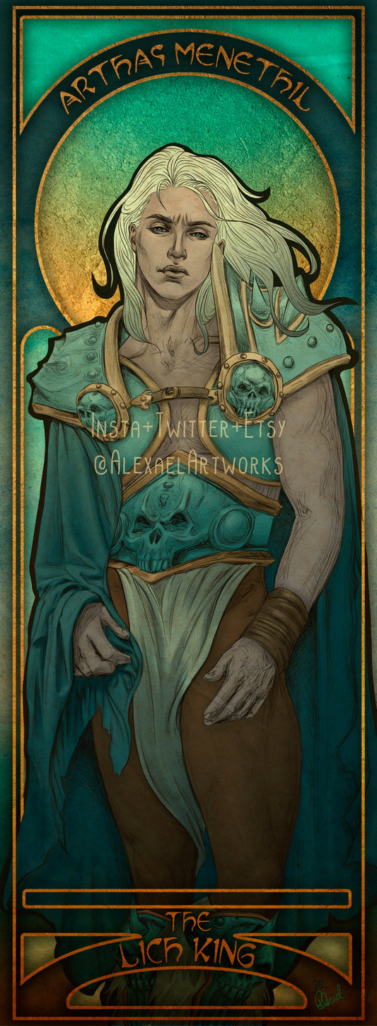 Arthas in Art Nouveau style