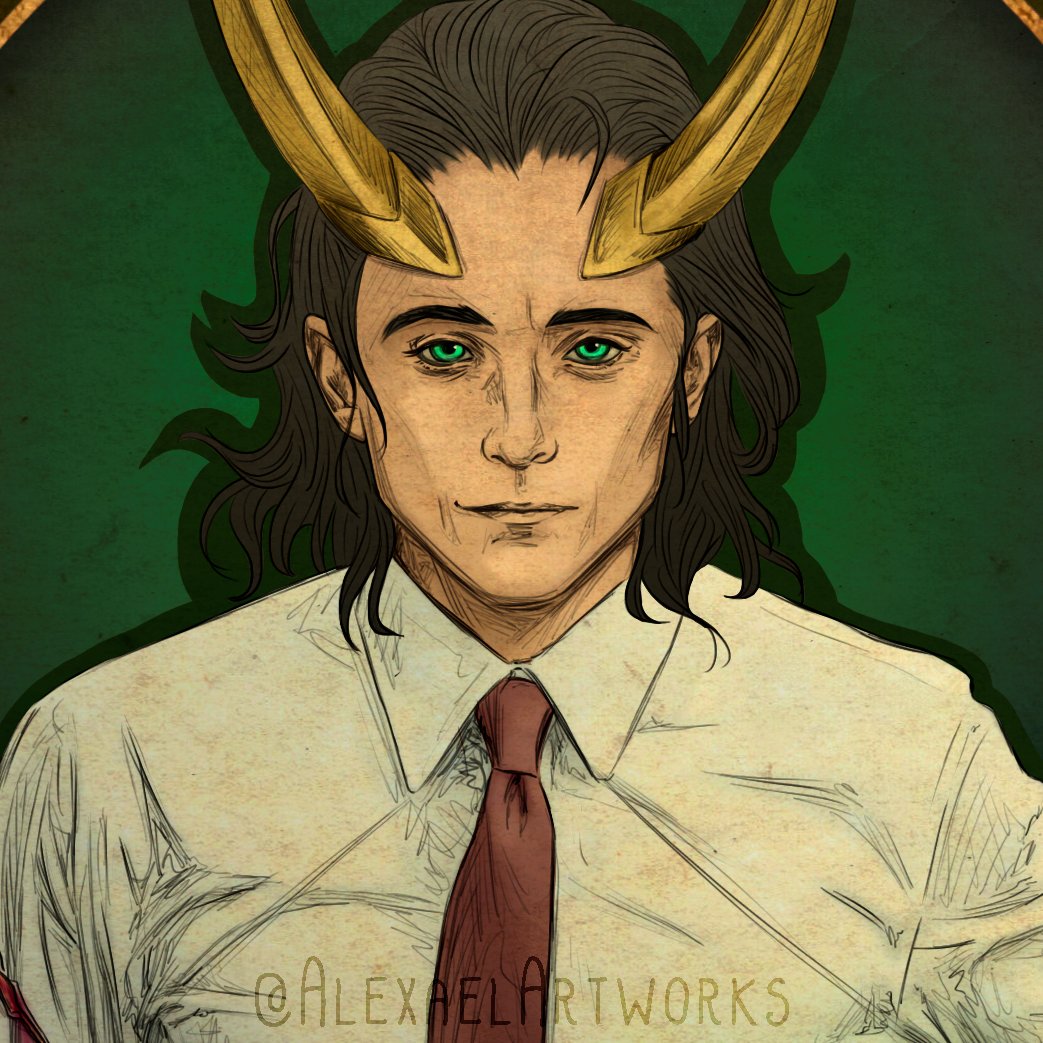 Loki Style Loki Art Nouveau Young Loki Portrayed By Tom Hiddleston In Art Nouveau