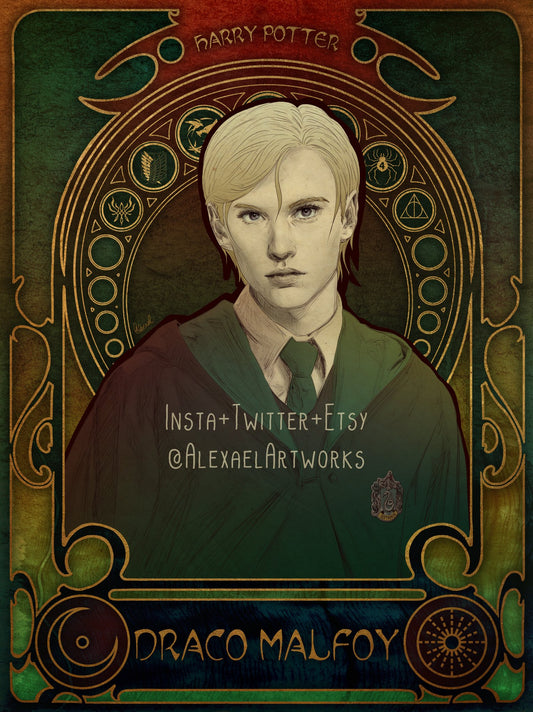 Draco in Art Nouveau style