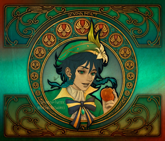 Venti in Art Nouveau style