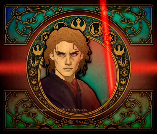 Anakin in Art Nouveau style