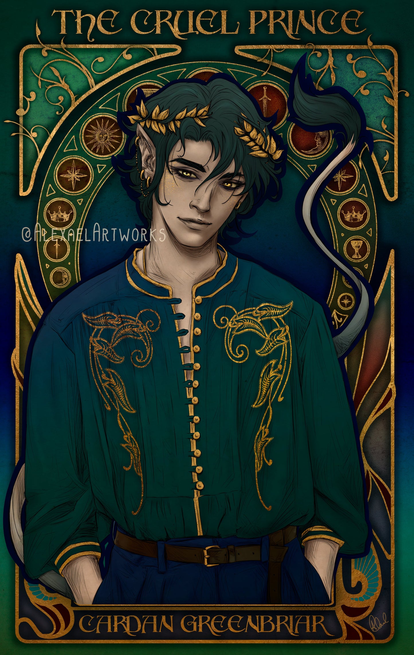 Cardan in Art Nouveau style