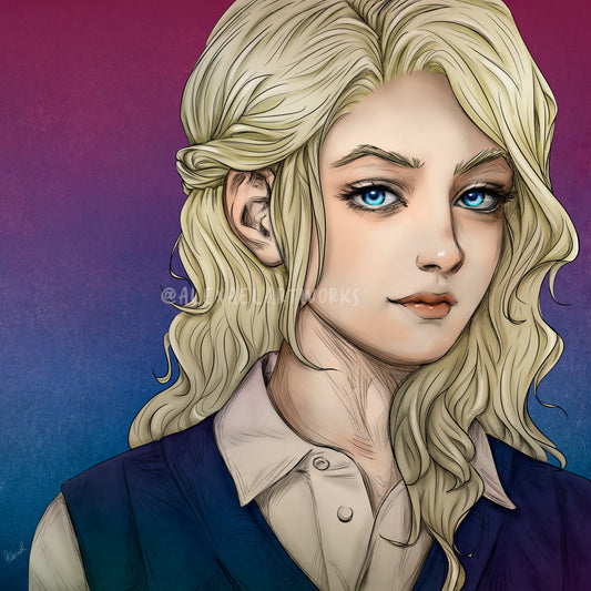 Luna (detailed close-up portrait)