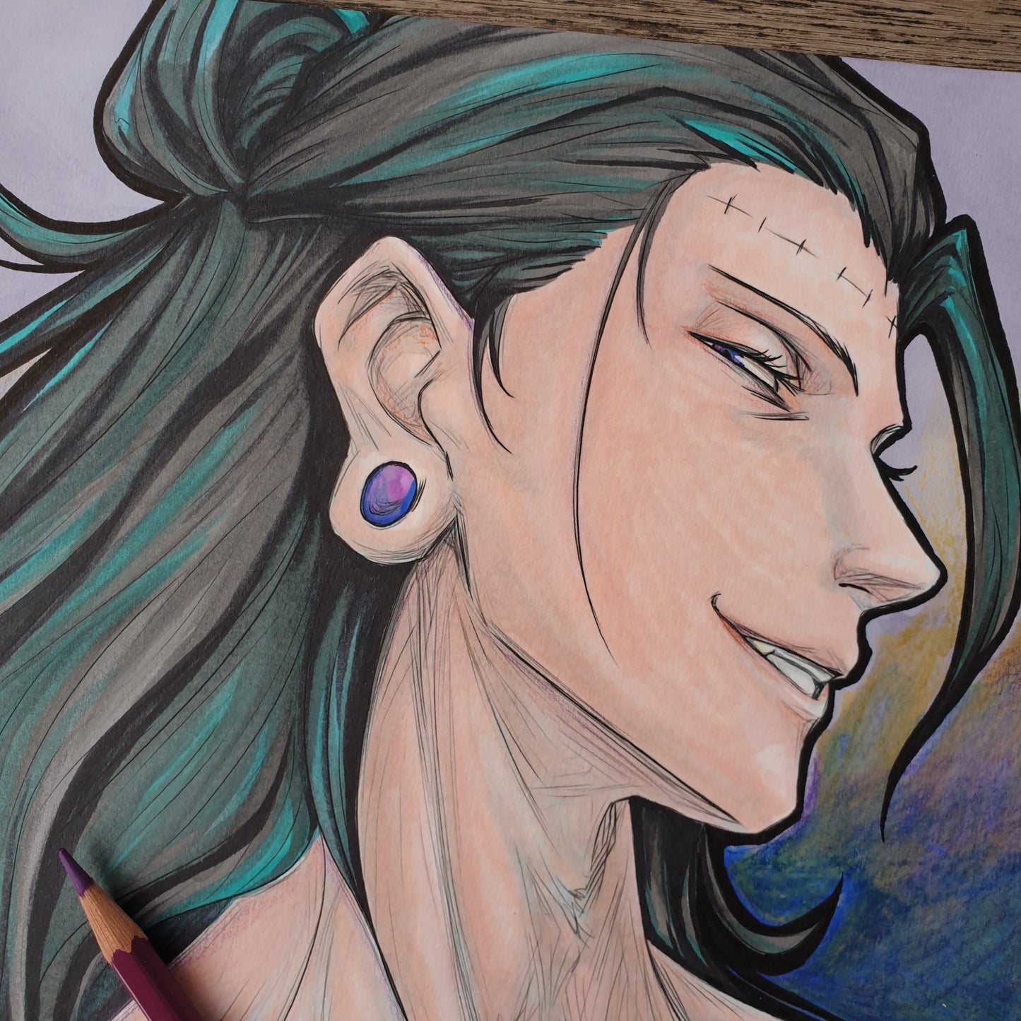 Geto (ink, colored pencils and markers) – Alexael Artworks
