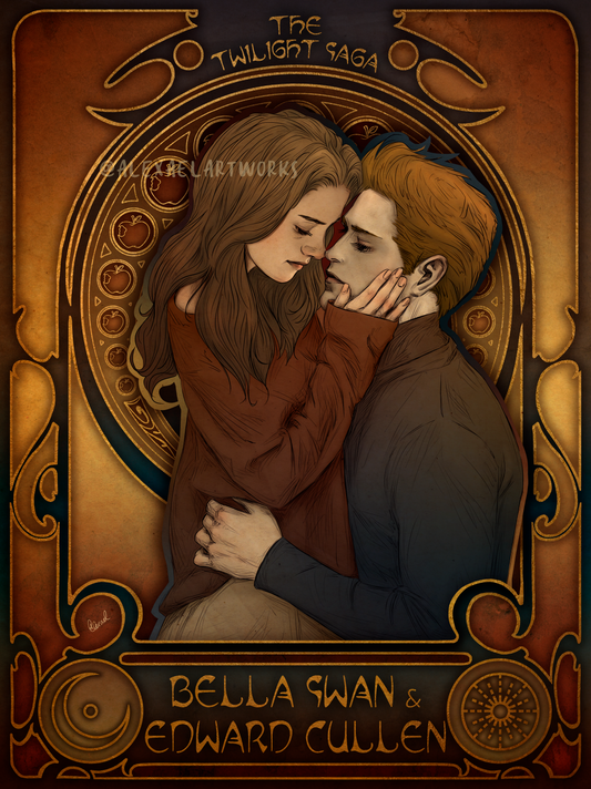 Twilight in Art Nouveau style
