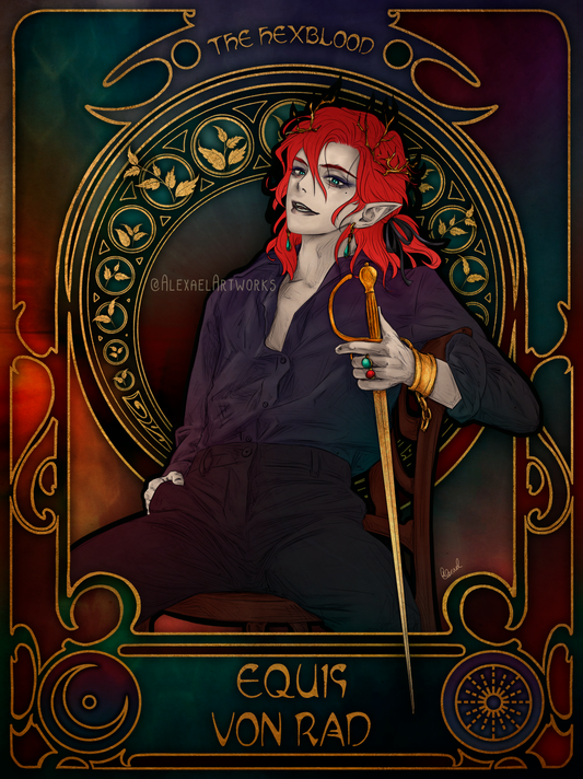 Equis Von Rad in Art Nouveau style