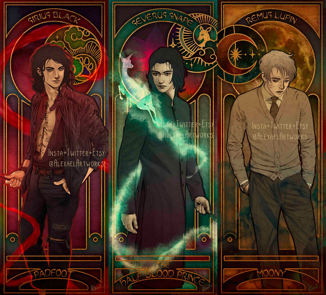 Marauders in Art Nouveau style