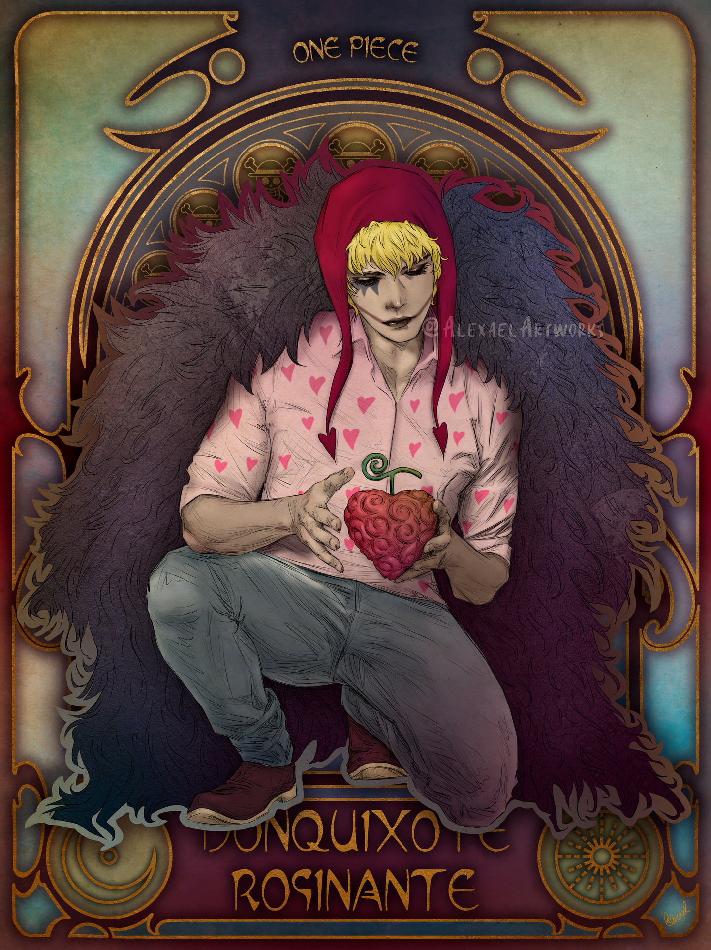 Corazon in Art Nouveau style