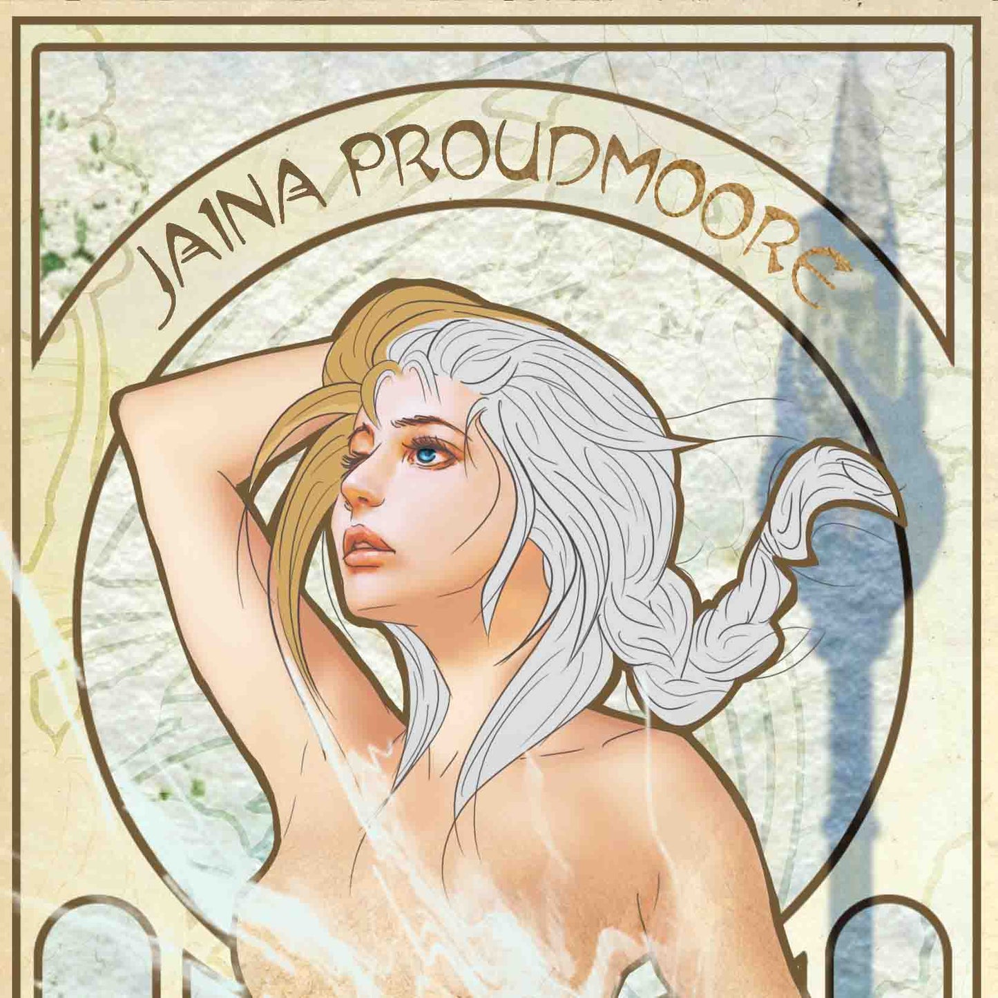 Jaina & Sylvanas in Art Nouveau style