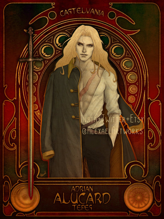 Alucard in Art Nouveau style