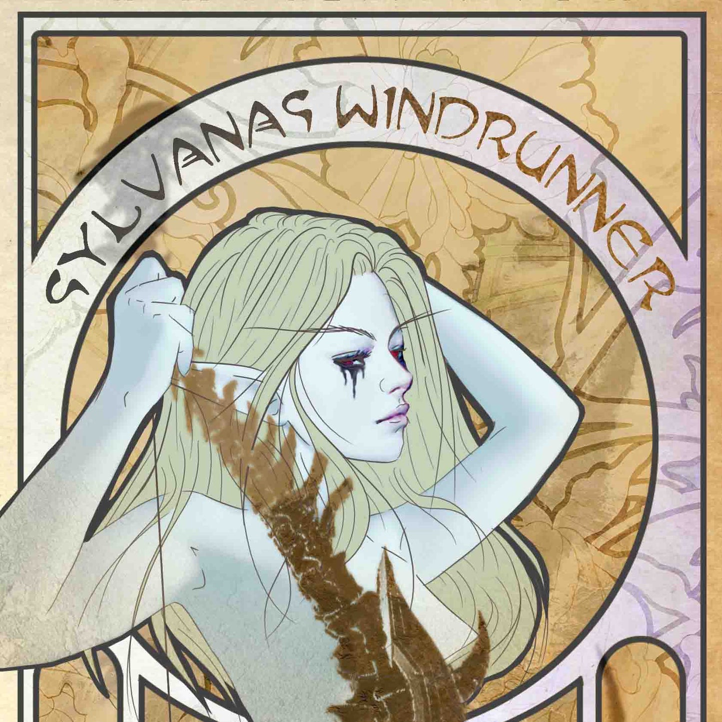 Jaina & Sylvanas in Art Nouveau style