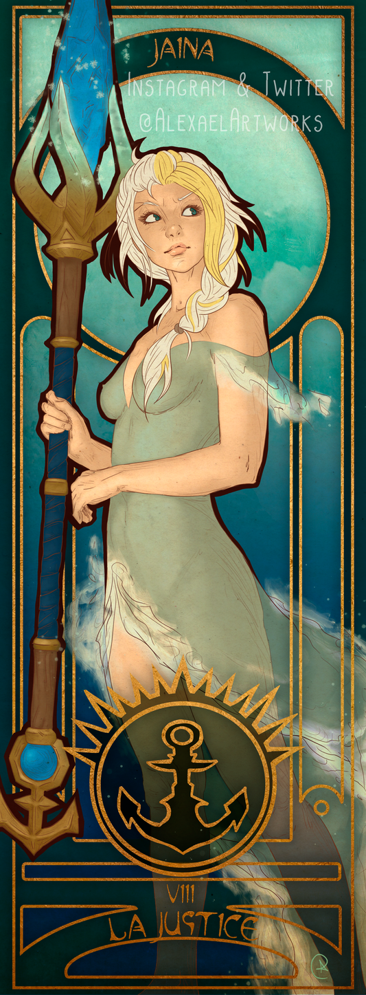 Jaina in Art Nouveau style