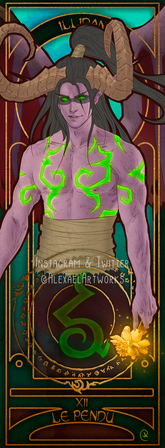 Illidan in Art Nouveau style